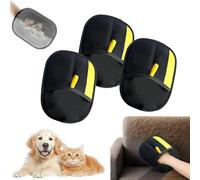 Tarifa Pets Hair Remover, Reusable Electrostatic Tarifa Pets Hair Remover Mitt, Grooming Gloves for Cats & Dogs, Double-Sided Grooming Mitten, for Cleaning Sofa and Carpet Hair (3PCS)