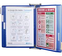 Tarifold 52771 Technic Wall Display Unit with 5 Clip-on Index Tabs and 10 Pocket