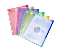 Tarifold Punched Envelope Wallets A4 Assorted (Pack of 12) TAE510229