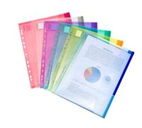Tarifold Punched Envelope Wallets A4 Assorted (12 Pack)