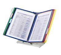 Tarifold Desktop Reference System With 10 Display Pockets, Assorted Colors, 20 Sheet Capacity (D291)