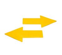 Tarifold Es 197404-Pack of 10 Adhesive Arrows for Floor Signage, 50 x 200 mm - High Resistance, Yellow