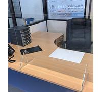 Tarifold Fr 197900 Counter Screen Protector 600 x 650 mm Transparent Acrylic with Document Holder 230 x 30 mm