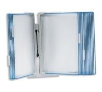 Tarifold Office Wall Display Unit with 5 Clip-on Index Tabs and 10 Pockets A4 Blue Ref 714301