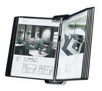 Tarifold VEO A4 Wall Document Display System with 10 Black Pockets