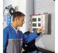 Tarifold Technic Wall Display Unit with 5 Clip-on Index Tabs and 10 Pockets A4 Assorted A4 Ref 414109