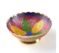 Tarini Gallery Brass Indian Antique Bowl Katori Décor Showpiece for Home Entrance Temple Puja Decoration Festivals Diwali and Gifting (Brass Bowl)