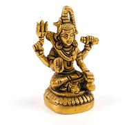 Tarini Gallery Brass Shiva Pooja Murti Idol Statue God Lord Spiritual Sculpture Indian Antique Statue Décor for Home Entrance Temple Puja Decoration Festivals Diwali and Gifting (Shiva)