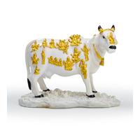 Tarini Gallery Spiritual Sculpture Indian Décor Lakshmi Ganpati Cow Statue for Home Entrance Temple Decoration and Gifting (Cow)