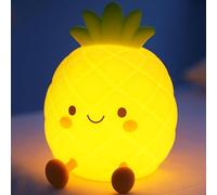 Tarinks Pineapple Night Light for Kids, Nursery Night Light, Bedside Touch Lamp, Cute Silicone Nightlight for Baby Toddler, 3 Level Dimmable,Christmas Gifts for Baby,Adults,Toddler Girl Room Decor