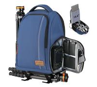 TARION Camera Backpack, Photography Backpack with Large Capacity, Padded Insert, 15'' Laptop Compartment, Professional Waterproof Camera Bag for DSLR SLR Canon Nikon Fuji Sony Cameras (Blue)