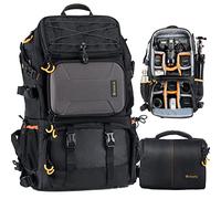 TARION Pro PB-01 Camera Backpack Large Capacity Photography Water Resistant Multi-Function Camera Bag with Associate Single Shoulder Bag Case