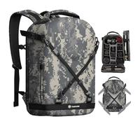 TARION Camera Backpack 3-side Hardshell: Hard Case Protective Photography Backpack DSLR Bag with Waterproof Raincover Laptop/Tripod Compartment Drone Backpack Camo TRH