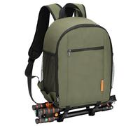 TARION Camera Backpack Bag Small - Compact DSLR Camera Bag with 14" Laptop Compartment Tripod Holder for Photographers Green TB-S