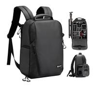 TARION Camera Backpack Bags for photographers - 12.5L Waterproof DSRL Camera Bag Photography Backpack with 14" Laptop Compartment & Rain Cover & Side Access for Photographers (TRL Black)
