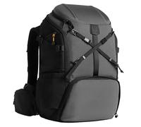 TARION Camera Backpack Extra Large: Professional 2-in-1 Hiking Camera Bag DLSR Photography Backpack with Versatile Extensions Hardshell Top Quick Access Waterproof Cover Photo Rucksack Hexagon XL Grey