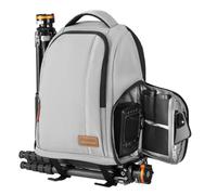 TARION Camera Backpack, Photography Backpack with Large Capacity, Padded Insert, 15'' Laptop Compartment, Professional Waterproof Camera Bag for DSLR SLR Canon Nikon Fuji Sony Cameras (Grey)