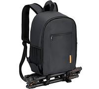 TARION Camera Backpack Waterproof Case Bag with Laptop Compartment and Rain Cover for DSLR SLR Camera Lens Flash Accessories Black
