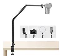 TARION Camera Desk Mount Stand - Articulating Arm, Flexible Overhead Mount, Adjustable Heavy Duty Tabletop DSLR Arm Boom for Flat Photography, Videography, Filming, Live Streaming TKB01
