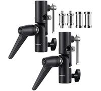 TARION Camera Flash Bracket Adapter - 2PCS H-Shape Mount Softbox Holder Umbrella Light Stand Swivel Bracket Mount 180° Adjustable for 1/4" 3/8" Light Stand Tripod Softbox Umbrella Flash