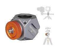 TARION Cold Shoe Adapter for Tripod: Multifunctional Extension Bracket Rack with 1/4 Thread Holes Cold Shoe Mounts Universal 3/8 to 1/4 Screw Adapter for Camera Tripod Magic Arm Light MC-H01