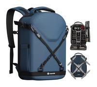 TARION Hard Case Camera Backpack: All-round Hardshell Camera Bag with Waterproof Raincover Laptop/Tripod Compartment for Men Women Photographers Blue TRH