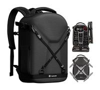 TARION Hardshell Camera Backpack Bag: 3-Side Hard Case Camera Rucksack Photography Backpack with Waterproof Raincover 14.5" Laptop Compartment for Drones for Men Women Photographers Black TRH