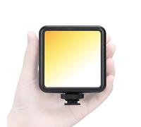 TARION LED Camera Video Light - Mini Portable Camera Lighting Bi-Color On Camera Video Lights Dimmable 2500-7000K 1800mAh Rechargeable Vlogging Light with 3 Cold Shoe Light LPL-01