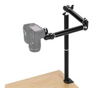 TARION Overhead Desk Camera Mount - Heavy Duty Desktop DSLR Stand with Articulating Arm Ballhead with C Clamp Flexible Camera Arm with 1/4'' Screw for Photograhpy TKA01-L (Upgraded Version)
