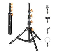 TARION Photography Light Stand Tripod - 51"/130cm Mini Lighting Stand Lightweight Travel Tripod Stand Support 4-Section for Table Floor Studio Led Light Panel Ring Light Reflector Softbox Flash TLS-01