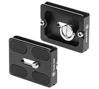 TARION PU-50 Plateau Rapide Metal Quick Release Plate with 1/4 Inch Screw, Suitable for Camera Tripod Ball Joint (2 Pieces)