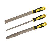TARIST 3-Piece 8" Wood Rasp File Set, Includes Flat/Half-Round/Round. for Woodworking & Sharping Wood