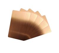 Tarjetalica Metal Business Card Blanks - 304 Stainless Steel, Brushed Rose Gold, 5pcs, Business Card Size, 0.5mm Thick