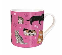 Tarka Mug - Cat & Floral Pattern