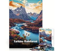 Tarkine Rainforest Tasmania 1000 Teenager Pieces Jigsaw Puzzle Mind Exercise Toy Bonding Time Precision Cut Art Collection Piece (50x75cm)