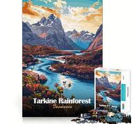 Tarkine Rainforest Tasmania Jigsaw Puzzles 1000 Pieces for Adults Memory Boost Warm Time Image Assembly Fine Art Piece (38x52cm)