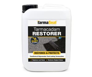 Tarmaseal Tarmacadam Restorer (Black) Tarmacadam Paint, Sealer, Restore Colour For Asphalt Driveways, 3-5 Year Protection, 5L