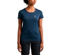 Tarn Blue Solid Haglofs Ridge Hike Short Sleeve T-shirt Blue XL Woman
