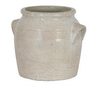 Tarn Collection Medium Pot With Handles In Earth Textured Finish