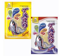 Taro Brand Thai Fish Snack Assorted 2 Flavour 52g - Original & Spicy (Pack of 2)