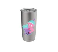 Taro Bubble Tea Pig Stainless Steel Insulated Tumbler