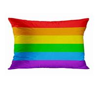 Tarolo Decorative Lgbt Gay Pride 6 Stripe Rainbow Flag Pillowcases Pillow Case Cases Cover Cushion Covers Sofa Size 20x30 Inches One Side