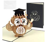 TAROME 3D Owl Graduation Card Congrat Graduation Pop Up Card Handmade 2024 Congratulations Graduate Greeting Card with Envelop for Class Of 2024 High School College University Master