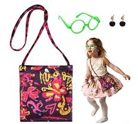 TAROME 3pcs Encanto Party Decoration Mirabel Cosplay Bag with Green Round Glasses Earrings for Kids Girl Daughter Magic Movie Themes Princess Birthday Party World Book Day