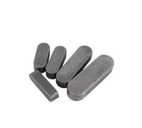 TARONIX Parallel Keys A3 Steel Double Round Head Flat Key Drive Shaft Flat Key M3-M6(5x5x70mm 20PCS)