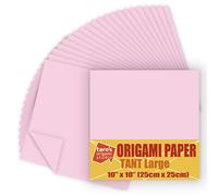 [Taro's Origami Studio] TANT Large 10 Inch (25 cm) Double Sided Single Color (Peach) 20 Sheets (All Same Color) for Origami Artist from Beginner to Expert (Made in Japan)