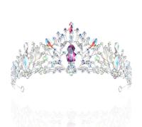 TAROSE Crowns for Women and Girls, Crystal Tiaras for Women, Queen Crown with Clear Rhinestone, Hair Accessories for Bride/Halloween/Prom/Birthday/Party/Cosplay/Costume/Pageant, Alloy/Rhinestone