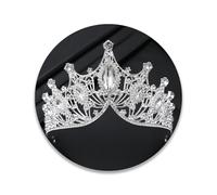 TAROSE Silver Crowns for Women and Girls, Queen Crystal Tiaras with Clear Rhinestone and Combs, Goddess Crown for Wedding Bride Birthday Princess Costume Prom Cosplay Bridal Hair Accessories for Women