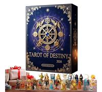 Tarot Advent 24 Days Acrylic 2D Flat Decorative Mysterious Christmas