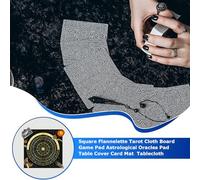 Tarot Altar Cloth, Square Velvet Witch Tablecloth for Divinations, Astrology and Oracle Reading, Delicate Tarot Cloth for Oracle Cards, Medium and Large Sizes